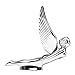 GG Grand General 48110 Chrome Flying Goddess Hood Ornament