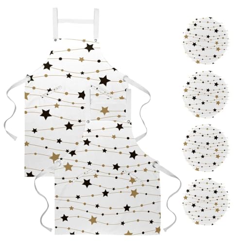 Tablier de serveuse et de cuisine idéal pour la patisserie et le nettoyage de la maison