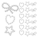 HAPINARY Pearl Nail Charms Mixed Styles 1 Box Flatback Craft Pearls for Nail Art DIY Decorations Manicure Accessories for Beauty Random Style