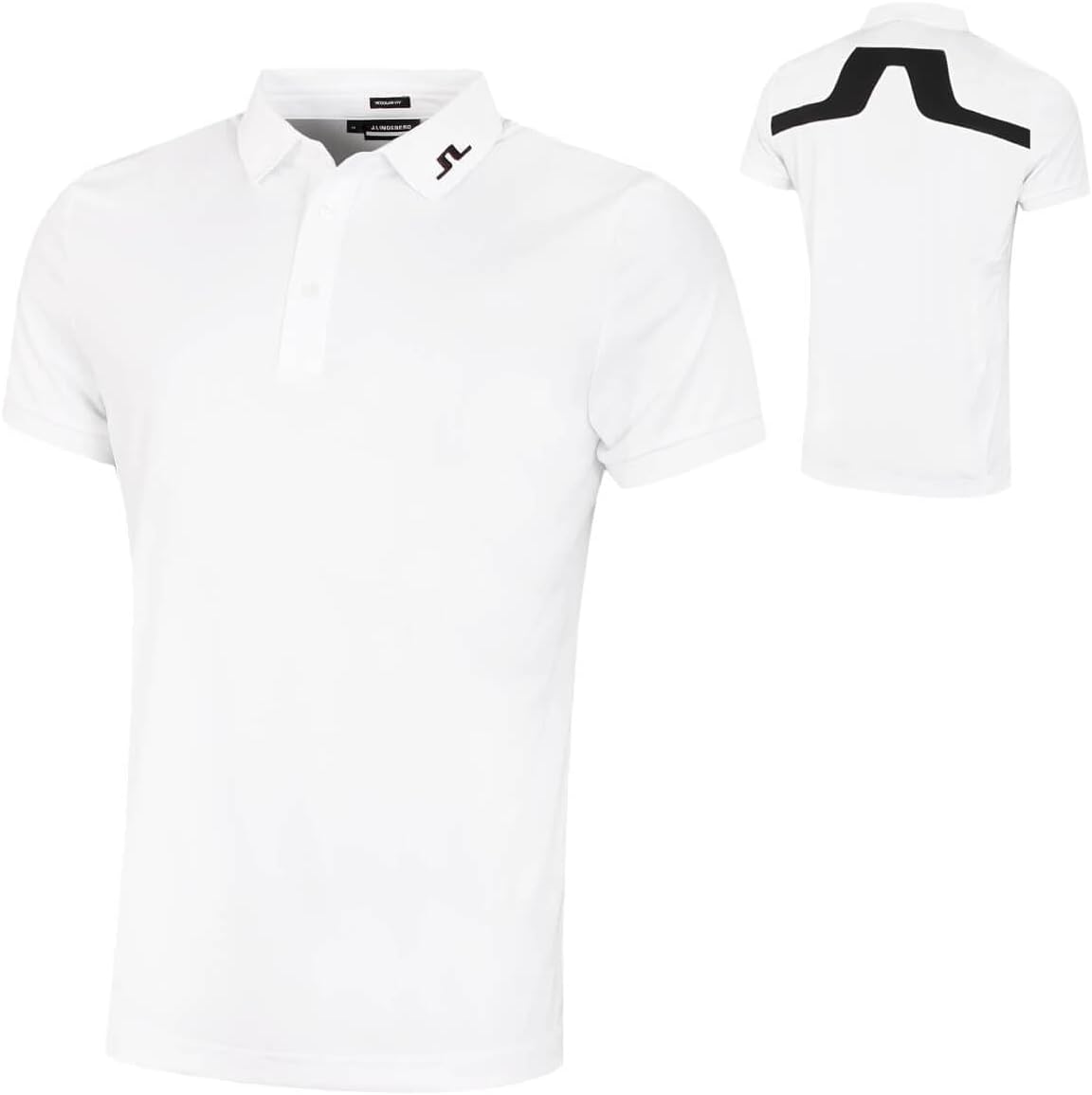 J.Lindeberg Mens KV Regular Fit Wicking Golf Polo Shirt