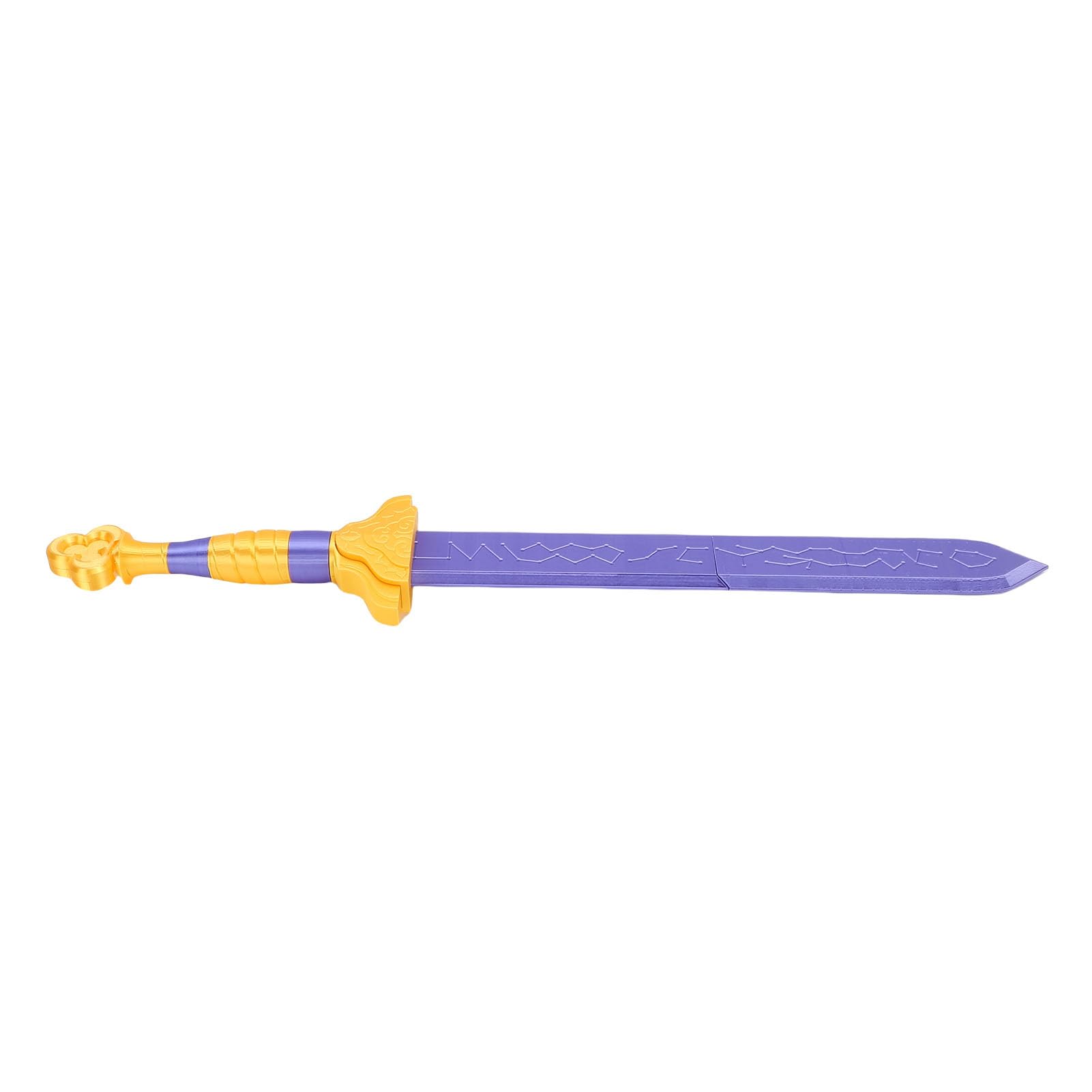 Elprico Espada para Disfraz de Cosplay, Espada Ligera de PLA con Impresión 3D, Accesorio para Disfraz de Cosplay para Colección de Regalos Festivos, Accesorios de Películas y