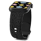 ★【Design original】 : fantôme mignon gravé unique, fantôme sculpté avec des yeux et une grande bouche, comme des visages souriants fondants qui rendent les gens heureux et veulent rire. Style d'Halloween charmant et cool, montrez votre personnalité unique. Ce bracelet de sport est joli et confortable, vous voudriez le porter tous les jours