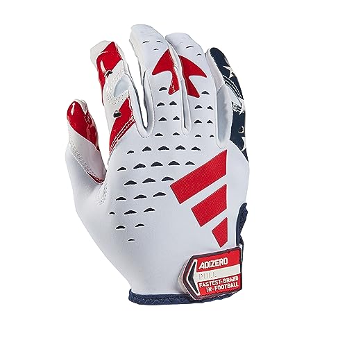 adidas Adizero 13.0 Moments Football Receiver Gloves, Limited Edition-Flag, Medium