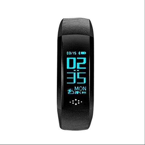Tracker de Fitness, Montre de Fitness,Alertes Appel SMS,Compteur de Calories,Podomètres,Sommeil chronomètre,Date Calendrier,rappel de message pour iOS iPhone,Android Samsung Huawei LG Sony téléphones Cover