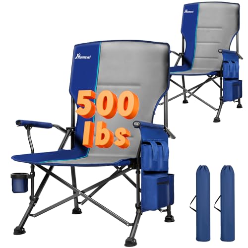 Romswi Hard Armrest Camping Chair