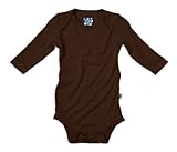 KicKee Pants Long Sleeved One-Piece, Bark, 6-12 Months