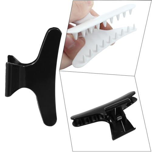 Pack de 48 pinzas mariposa para cabello negro y blanco miniatura 2
