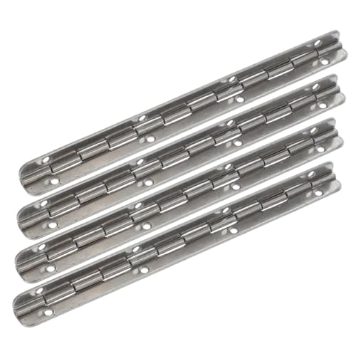 PLAFOPE 4pcs Heavy Duty Piano Hinges for Wood 150mm X 17mm Stainless Steel Continuous Hinges with Holes for Jewelry Boxes Wooden Craft Boxes Industrial Hardware