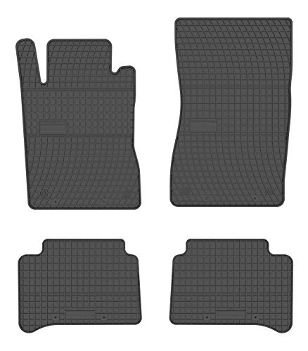 all4you Gummimatten Original Qualität Fußmatten Gummi schwarz 4-teilig