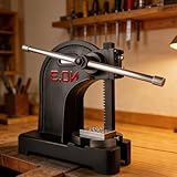 3 Ton Manual Arbor Press, Heavy-Duty Cast Iron Construction, 12 In Max Height, Lightweight & Portable Hand Press Tool for Stamping, Bending, Forming in Factory, Workshop, Construction Site