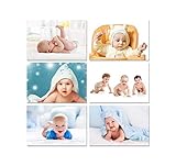 PAPER PLANE DESIGN New Born Baby Girl/ Boy Poster for Wall Pregnant Women Cute Large Posters in Room Bedroom With Big Size Matt Finish, Size - 12 x 18 Inch, Set of 6 Photo