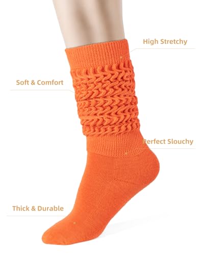 Image of HONGTEYA Slouchy Socks Women Knee High Soft Cozy for Boot