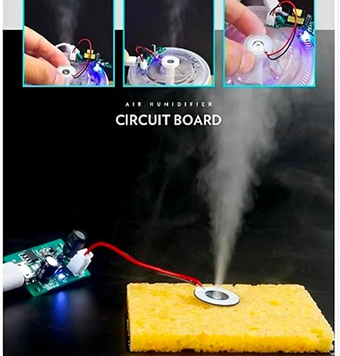 Image of Pixel Sync 5V Ultrasonic Mist Maker Module |USB Type-C Atomizer Board for DIY Humidifiers, Aroma Diffusers, Incubators, Science Projects & Fog Effects -108KHz Spray Circuit PCB