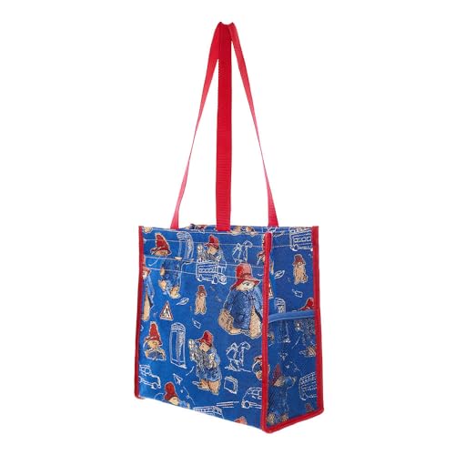 Signare Paddington Bear Blue Tapestry Shopper Foldable Reuse