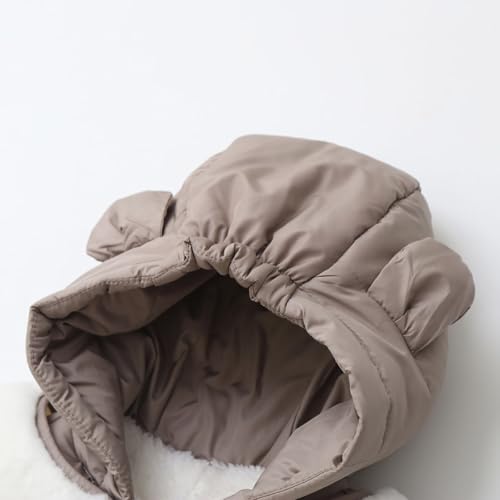 Combinaison de ski bébé doublée en fleece avec col de fourrure doux - 4