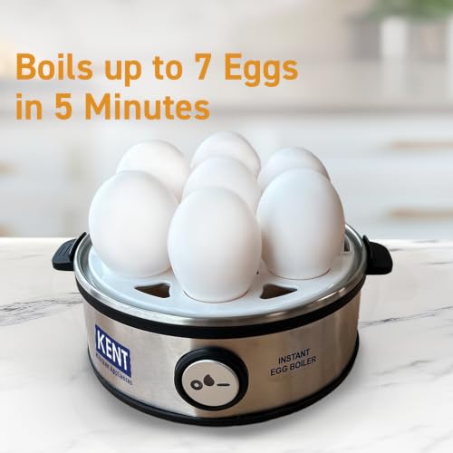 KENT Instant Egg Boiler 370-Watt, Silver - Image 6