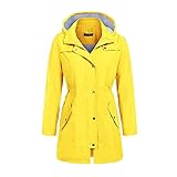 Lieferinhalt: 1 x Windbreaker Damen. / Winterjacken für Damen / Frühlingsjacken für Damen / Reiseregenmantel für Damen / Gefütterte Regenjacke für Damen / Anorakjacke für Damen / Wasserdichte Damenjacken / Outdoor-Wanderjacke für Damen