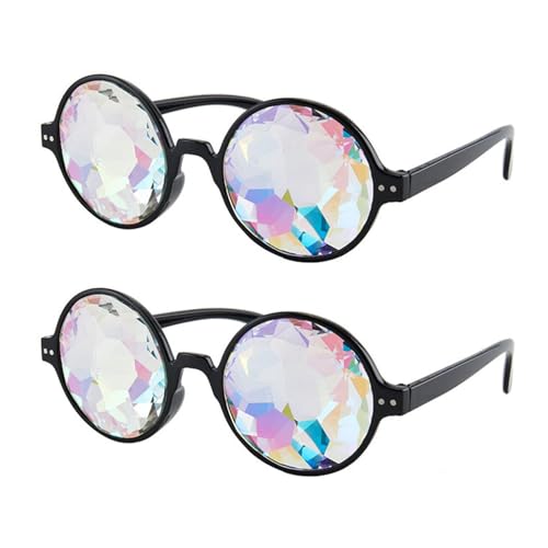 2 par glasögon, partydekoration, prestanda sminktillbehör, kreativa solglasögon, roliga rekvisita för att ta bilder.