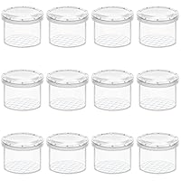 Belle Vous 12 Pack Magnifying Insect Container - Clear Observation Bug Box/Viewer - Portable Insect Cage for Science/Nature Exploration and Bug Collecting - Catching Tool/Toy for Adults and Children