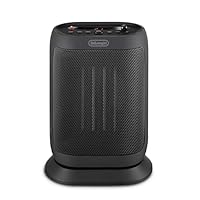 De'Longhi Capsule You & Me Oscillating Fan Ceramic Heater 2kW, Display, Timer, Remote, Eco Function - HFXR40T20.G - Dark Grey