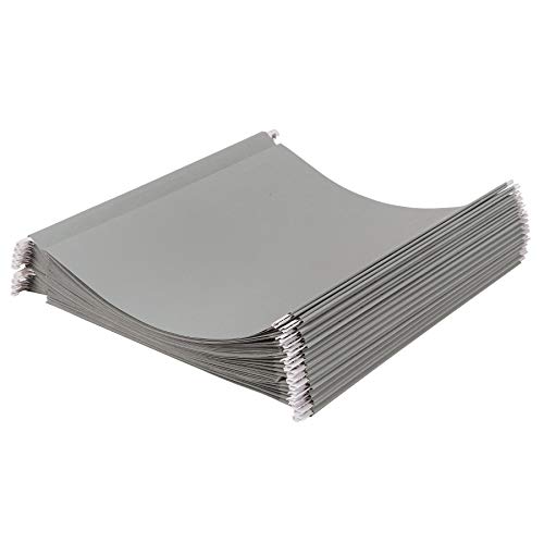 Amazon Basics Hanging File Folders, Letter Size, Gray, 25-Pack #TOP1
