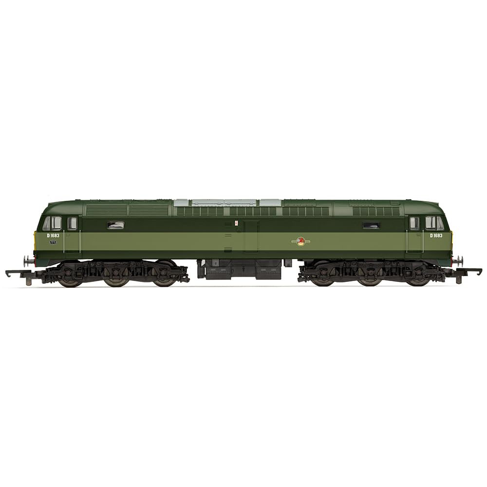 Hornby Diesel Train - R30182TXS RailRoad Plus BR, Class 47, Co-Co, D1683 (Sound Fitted) - Era 6 00 Gauge Locomotives for Train Set, Engine Models for Adults - 1:76 Scale Model Gift