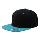 Blank Adjustable Flat Bill Plain Snapback Hats Caps (All Colors)