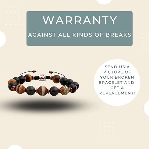 Pulsera de piedras naturales Semita unisex miniatura 5