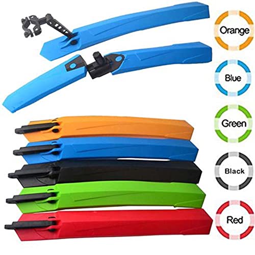 Garde-Boue de vélo, Garde-Boue de vélo électrique, Ensemble de 2 Garde-Boue de vélo de Montagne, Garde-Boue de vélo pour Garde-Boue Avant et arrière de vélo (Vert)