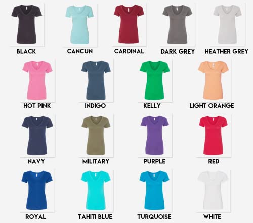 Next Level 1540 Multipack Womens Bundle V-Neck Bulk T-Shirts 10 Packs - Make Your Own Assorted Color Set, X-Large #TOP1