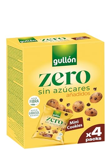 Galletas Mini Cookies Gullón Zero Sin Azúcares Añadidos en 4 bolsitas:160g