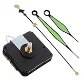 KOCKSHION Meccanismo Orologio da Parete Silenzioso Lancette Luminose Kit Fai da Te Movimento al Quarzo 5,5x5,5 Cm per Riparazione e Creazione Orologi Artigianali