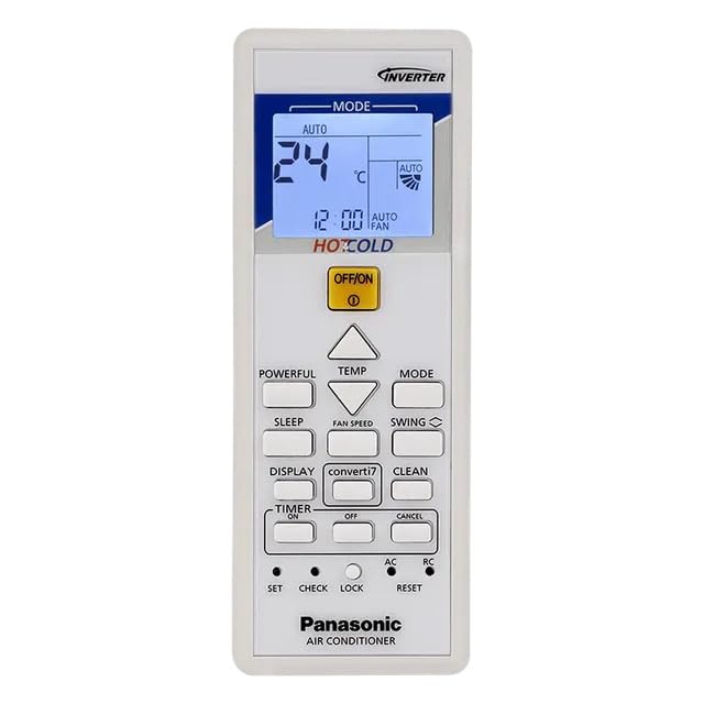 Image of Panasonic 1 Ton 3 Star Hot & Cold Inverter Split AC(-7~55 Deg. C Operation, Copper Condenser, 7in1 Convertible, 4-Way Swing, PM 0.1 Filter, CS /CU-EZ12BKYF, 2025 Model,White)