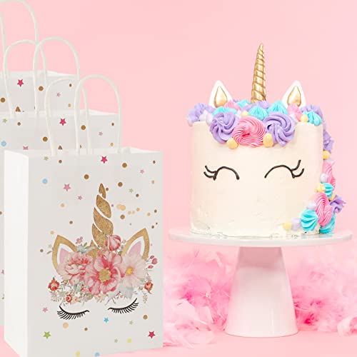 HDKAJL 18 Pezzi Sacchetto di Carta Unicorno con