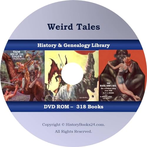 318 BOOKS - Weird Tales - Pulp Magazines Fantasy Horror Science Fiction - CD/DVD