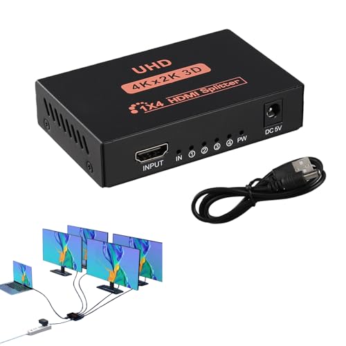 Uscita simultanea su 4 schermi:Questo sdoppiatore 1x4 consente di duplicare un unico segnale su quattro dispositivi di uscita contemporaneamente, mantenendo un’elevata qualità audio e video. Ideale per presentazioni, eventi, home cinema o ambienti formativi.