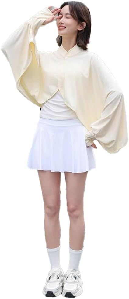 Cooling Shawl Women Sun Protection Ice Silk Breathable Outdoor Driving Cycling Cover Up
