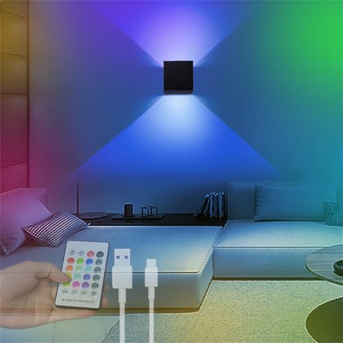 Lámpara de Pared Regulable para Dormitorio y Pasillo con Carga USB 1
