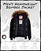 CANADA WEATHER GEAR Men’s Big & Tall Winter Jacket - Heavyweight Bomber Parka Coat Jacket for Big and Tall Men (Sizes: M-5X), Size Large, Raven Black