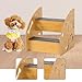 Baoblaze Dog Stair Dog Steps Wooden Anti Slip Portable Pet Climbing Steps Pet Staircase for Couch Sofa Indoor Bed Small Dogs and Cats, 2 Steps