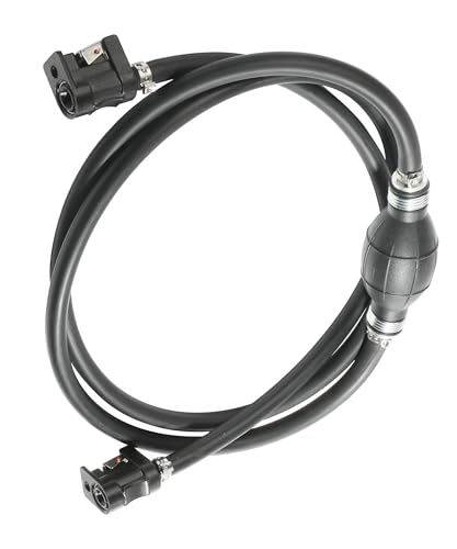 PAIYUE Boat Fuel Line Car Accessories 6FT 5/16 Inch Boat Motor Fuel Line Hose with Primer Bulb Steel Hose Clamps Compatible with Marine Outboard RVs Tractors Motorcycles and Caravans