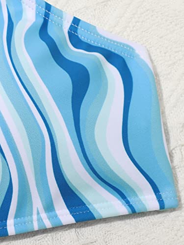 SHENHE Girl's 2 Piece Bikini Set Summer Cute Strap Allover Print Bathing Suit Swimsuit3