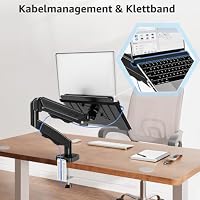 MOUNTUP 2 in 1 Monitor Halterung mit Laptopablage für Laptop & Monitor – Ansicht 7