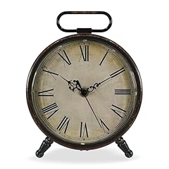 Königswerk Vintage Desk Clock, 8 Inches Silent Non Ticking Battery Operated Metal Table Top Clock photo Königswerk Vintage Desk Clock, 8 Inches Silent Non Ticking Battery Operated Metal Table Top Clock