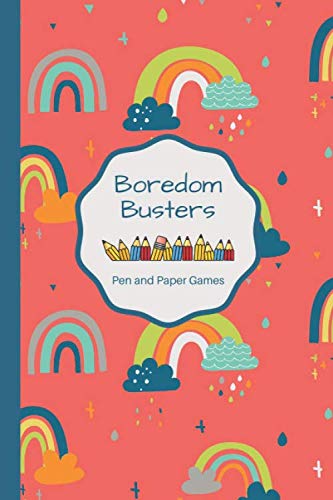 Boredom Busters - Pen and Paper Games: Paper & Pencil Games: 2 Player Activity Book | Sea Battle, Hangman |Four in a Row) Fun Activities for Family Time, Kids, teens, children, Boys and Girls