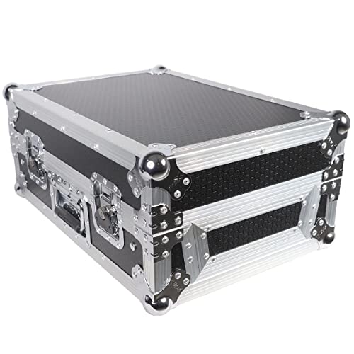 Artist Unknown Prox Xs-Rane72Lt 11" Ata-300 Style Gig Ready Flight/Road Case With Laptop Shelf For Rane Seventy-Two Dj Mixer, Silver On Black #TOP21