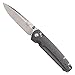 Benchmade Valet Axis Gray Drop-Point Folding Knife Manual Opening