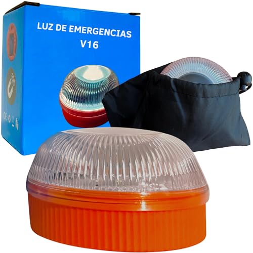 Baliza V16 Luz De Emergencia Para Señalizar Accidentes De Coche Y Moto Substituye Triangulo Incluye Funda Negra Sin Gps Imanes Magnéticos Funciona Con 3 Pilas Aaa Alta Visibilidad Baliza V16 Luz De Emergencia Para Señalizar Accidentes De Coche Y Moto Substituye Triangulo Incluye Funda Negra Sin Gps Imanes Magnéticos Funciona Con 3 Pilas Aaa Alta Visibilidad