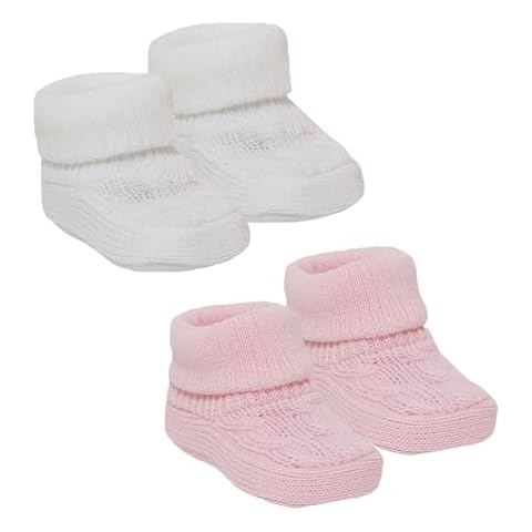 Royal Icon 2 x Pairs Baby Booties 0-3 Months Cover