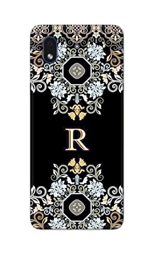 Image of PRINTFIDAA Name II Initial II Letter Alphabet R Floral Pattern Printed Designer Hard Back Case Cover for Samsung Galaxy M01 Core /Samsung A01 Core, SM-M013F /DS, SM-A013F /DS -(WY) MVN1007